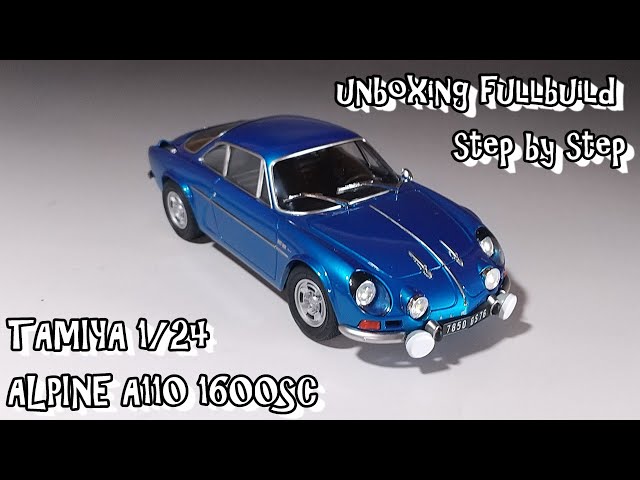 unboxing fullbuild TAMIYA 1/24 ALPINE A110 1600SC Scale Car