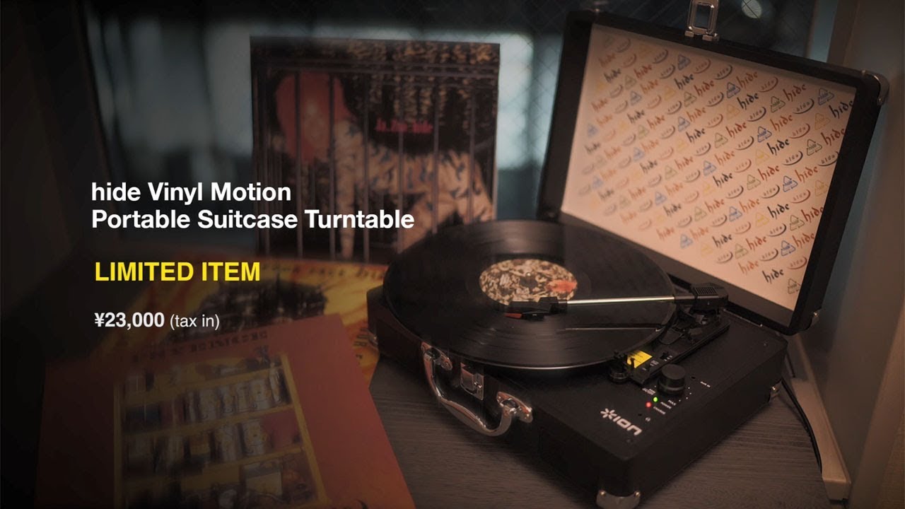 hide Vinyl Motion Portable Suitcase Turntable [レコード