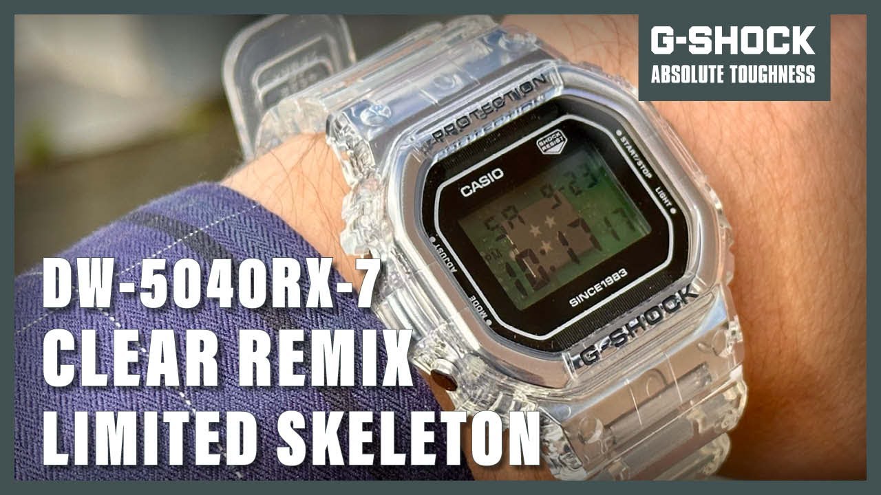 Unboxing The Casio G-Shock DW-5040RX-7 - YouTube