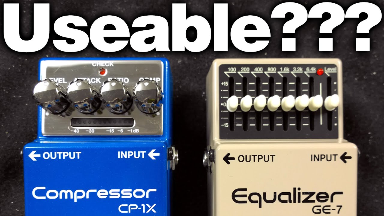 Boss CP-1X COMPRESSOR with the Boss GE-7 EQUALIZER [No Talking