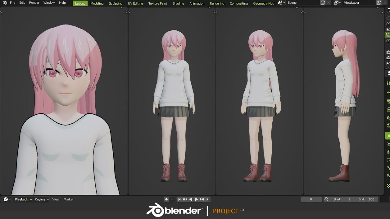 Create Tsukasa Yuzaki (由崎 司) from Fly Me to the Moon - Tonikaku