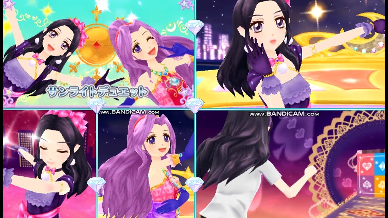 3DSアイカツ！白樺リサ&神崎美月でPrecious(レディラメリボンコーデ