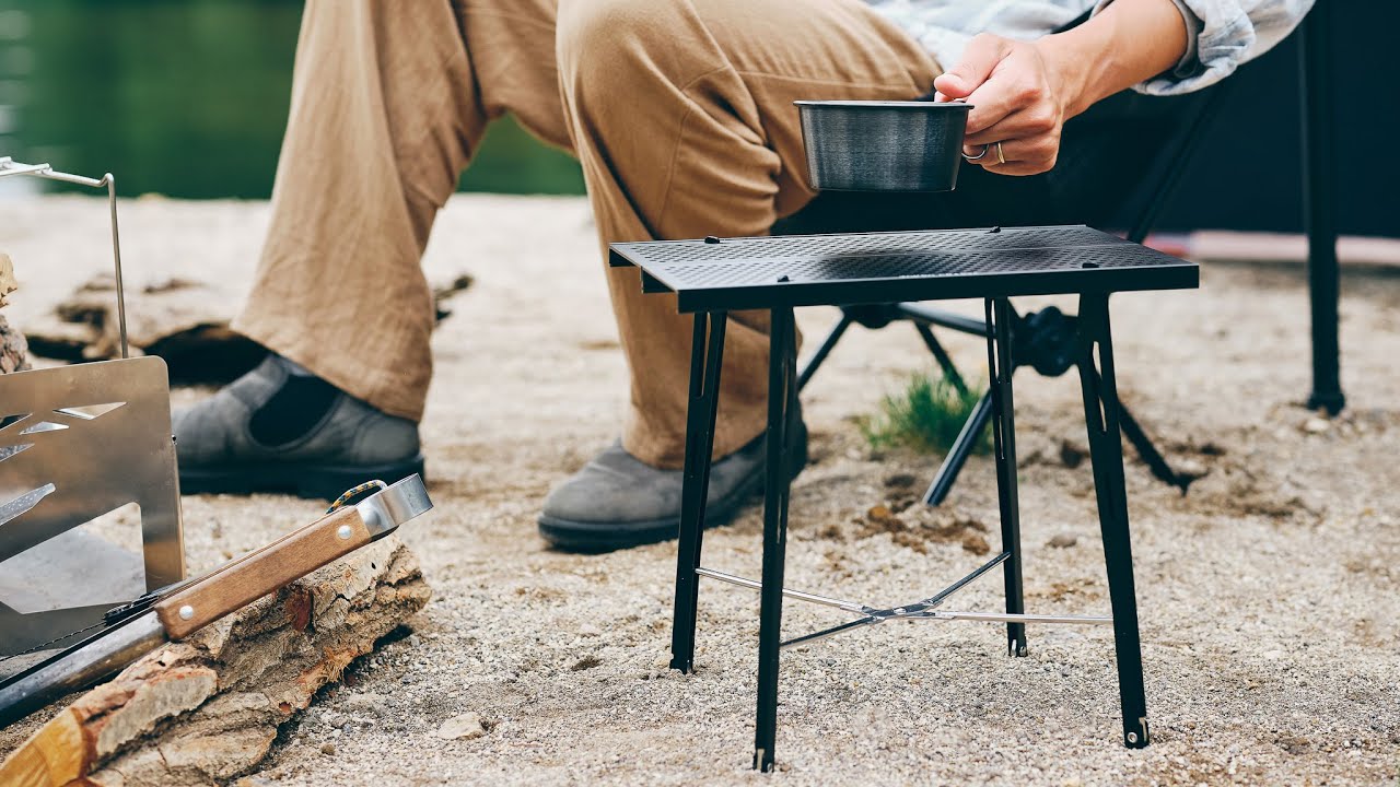 Co-side Table] Camping side table perfect for next to a chair