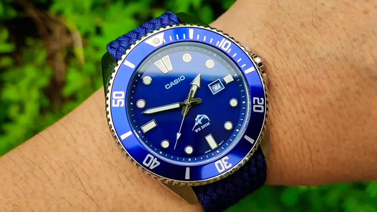 CASIO DURO MDV-106B-2AV カシオ ダイバーズウオッチ (ブルーパーロン