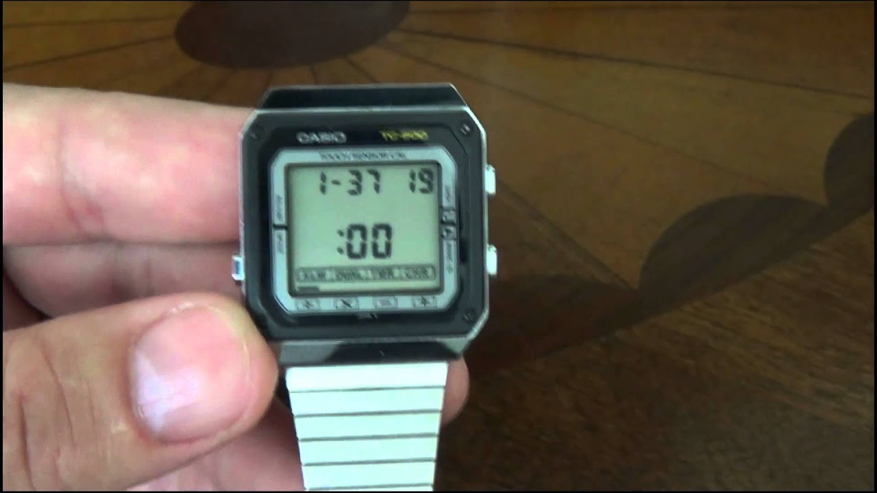 Vintage Casio TC - 500 touch calculator watch review - YouTube
