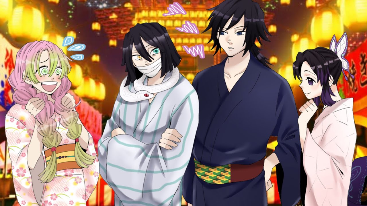 鬼滅の刃】甘露寺と伊黒のキュンキュンLINEを覗き見／おばみつの夏祭り