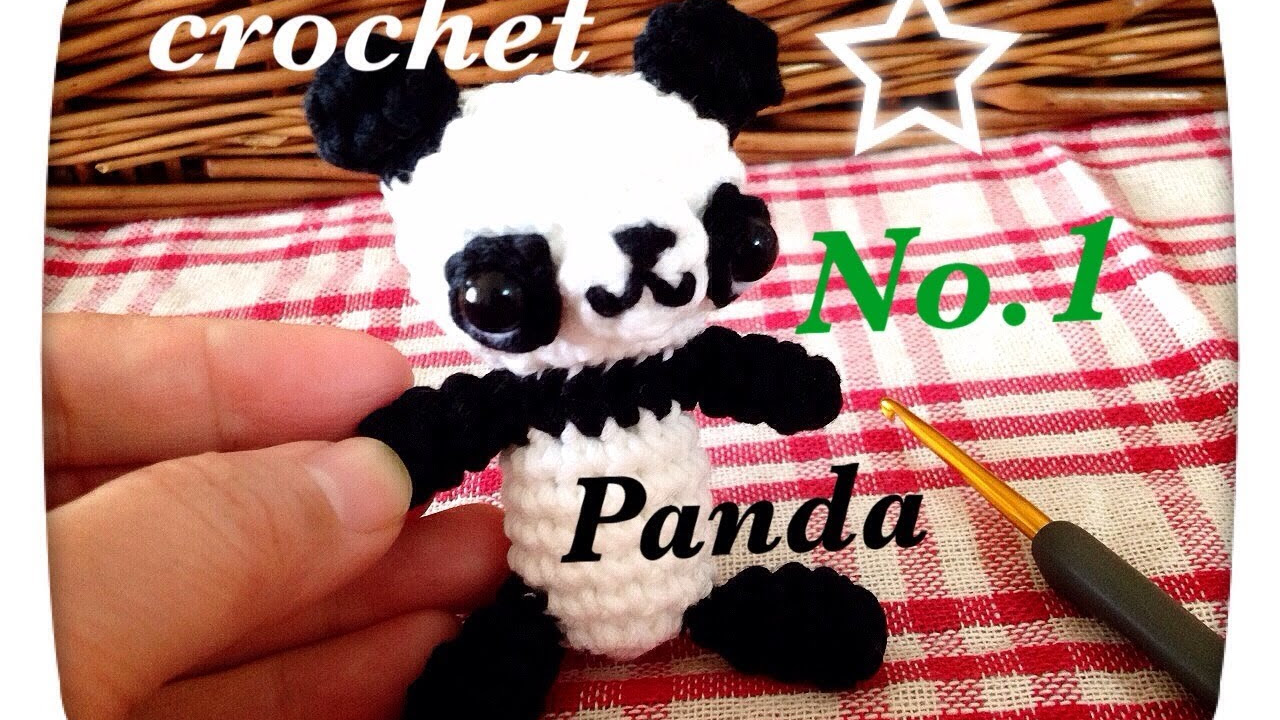 I tried crocheting [Amigurumi Panda (first half)] ☆ Crochet Panda