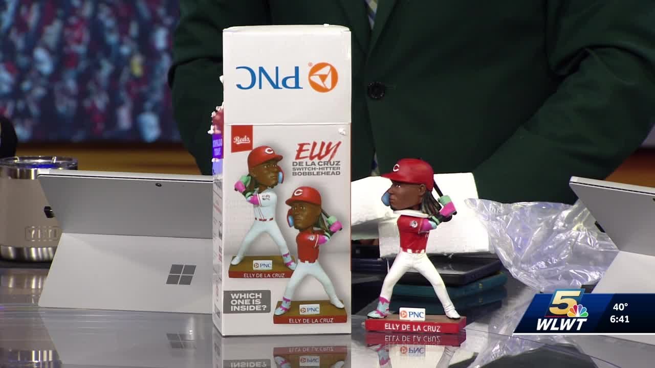 Reds giving away Elly De La Cruz Switch-Hitter Bobblehead at game