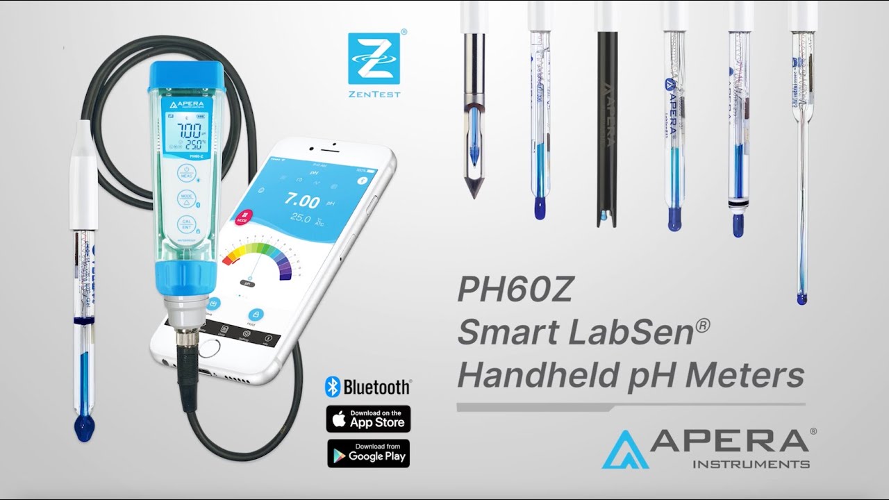 Apera Instruments PH60Z Smart LabSen pH Testers - YouTube