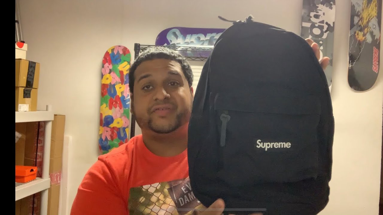 Supreme Week 5 FW20 canvas backpack unboxing and Review - YouTube