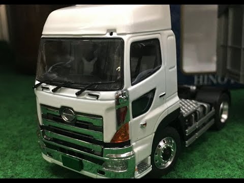 ケンクラフト 1/50 日野プロフィア SH 4x2 ハイルーフ(ホワイト )塗装