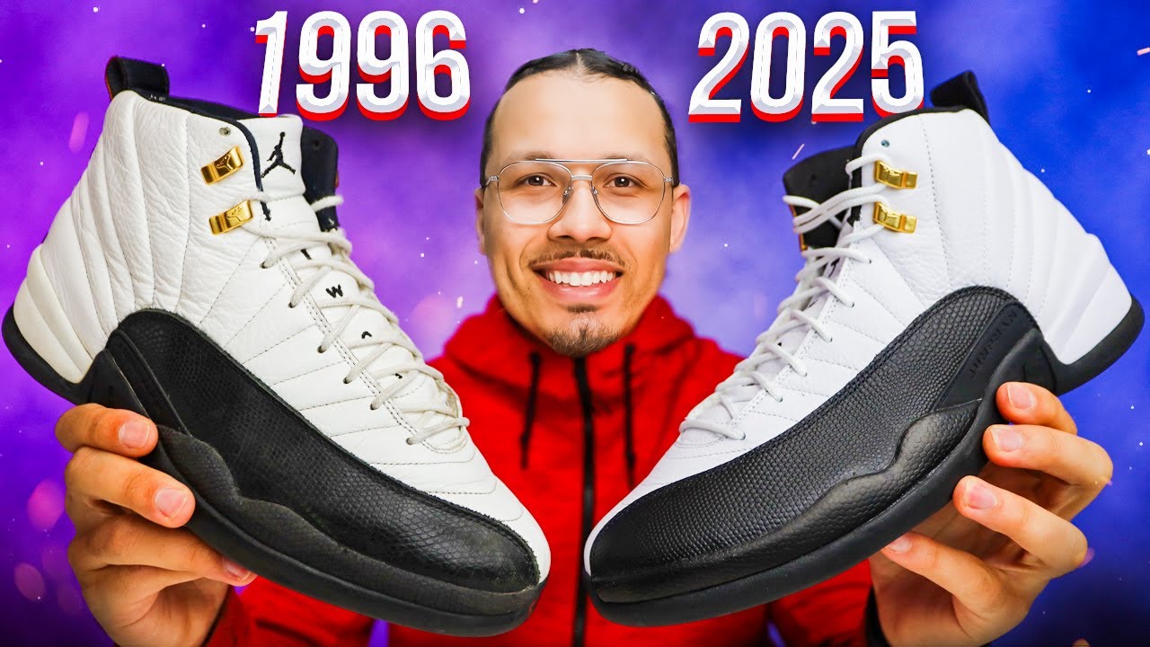 Air Jordan 12 Taxi 1996 vs 2025 - YouTube