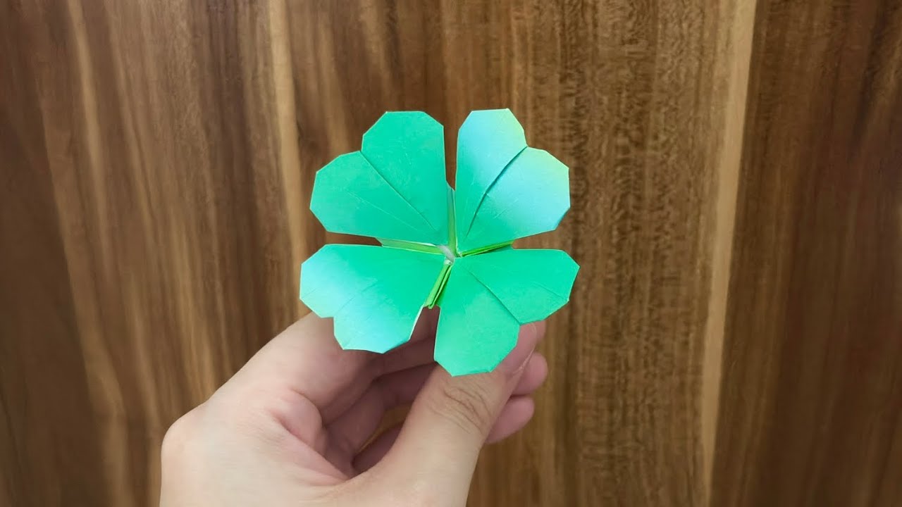 Origami The Lucky Clover 🍀 By Phạm Hoàng Tuấn 摺紙 幸運四葉草
