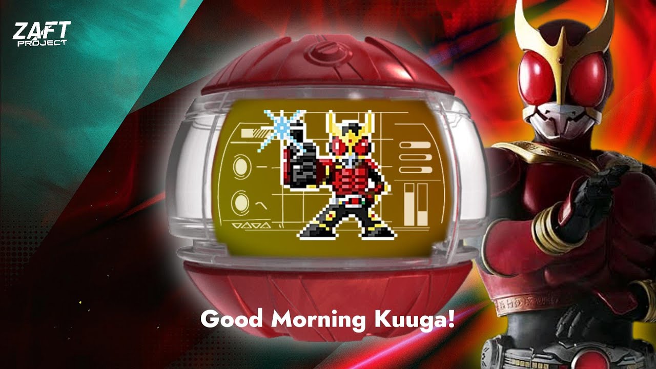 Kuuga Legend Rider Capsem Animated Pixel Kamen Rider Zeztz Driver