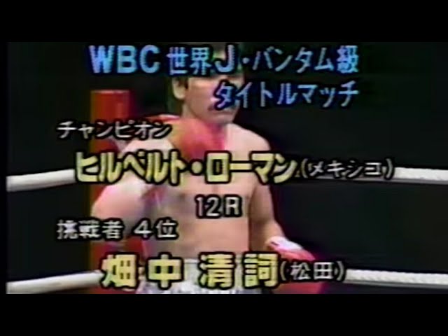 1986,3,30;WBC世界Sフライ級タイトルマッチ;渡辺二郎VSヒルベルト