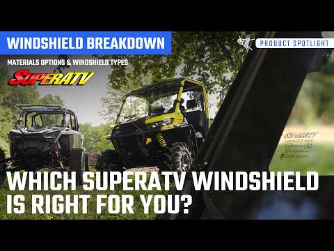 SuperATV Yamaha YXZ Half Windshield - HWS-Y-YXZ-001-75