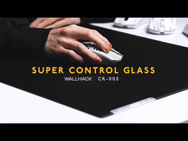 Control glass slower than cloth | WALLHACK CR-005 Glass Mouse Pad
