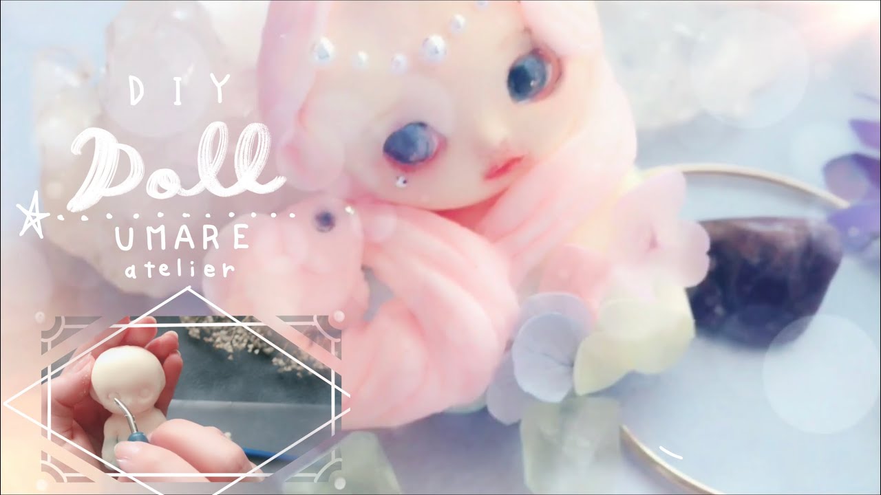 DIY】樹脂粘土で手作りドール！ハンドメイドでお人形｜グレイス｜涙を