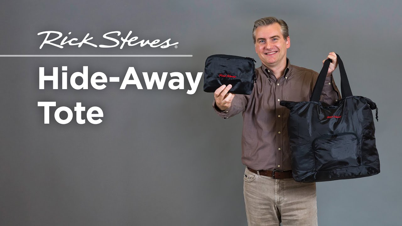 Large Nylon Tote Bag with Zipper | Rick Steves Travel Store