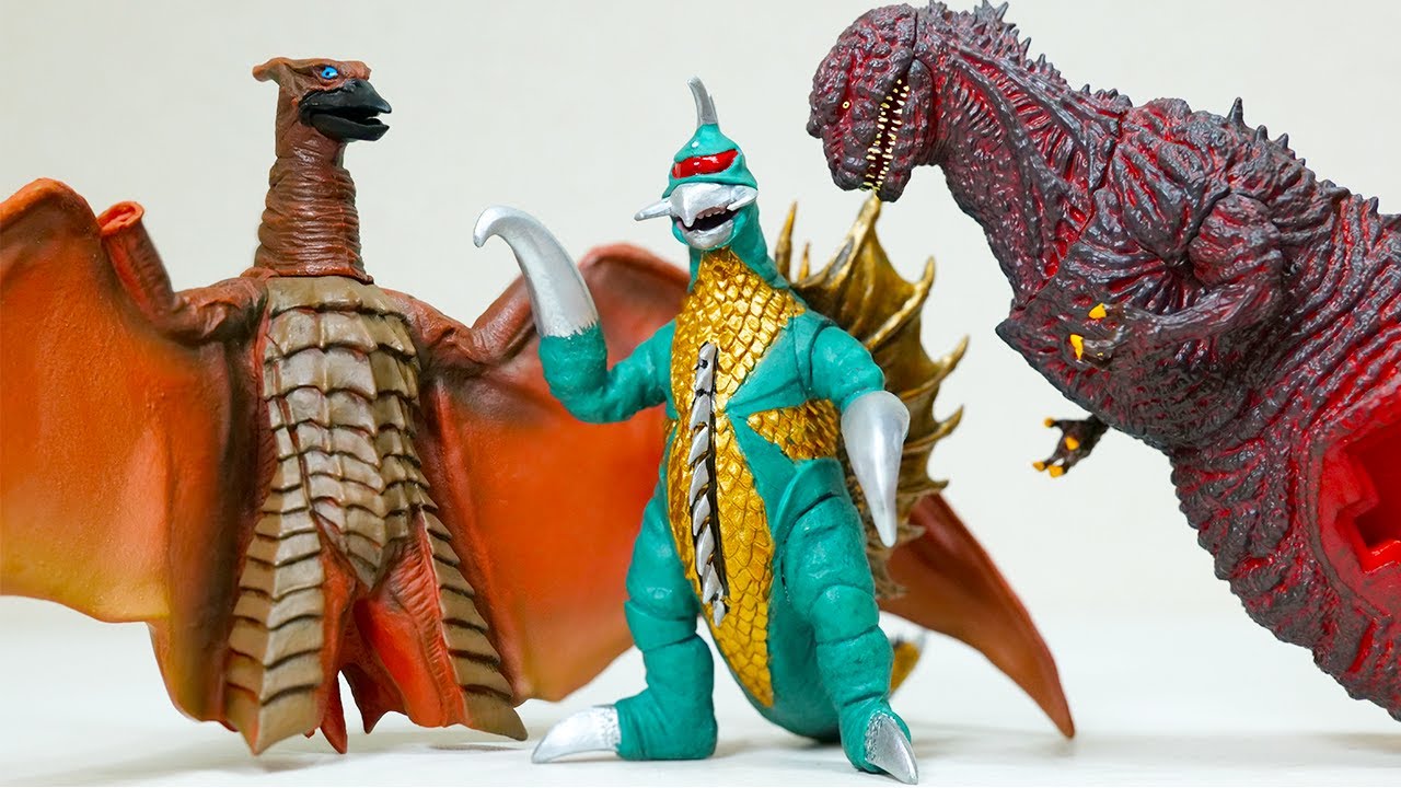 Gigan、ShinGodzilla、Rodan2004【東宝怪獣コレクション】 - YouTube