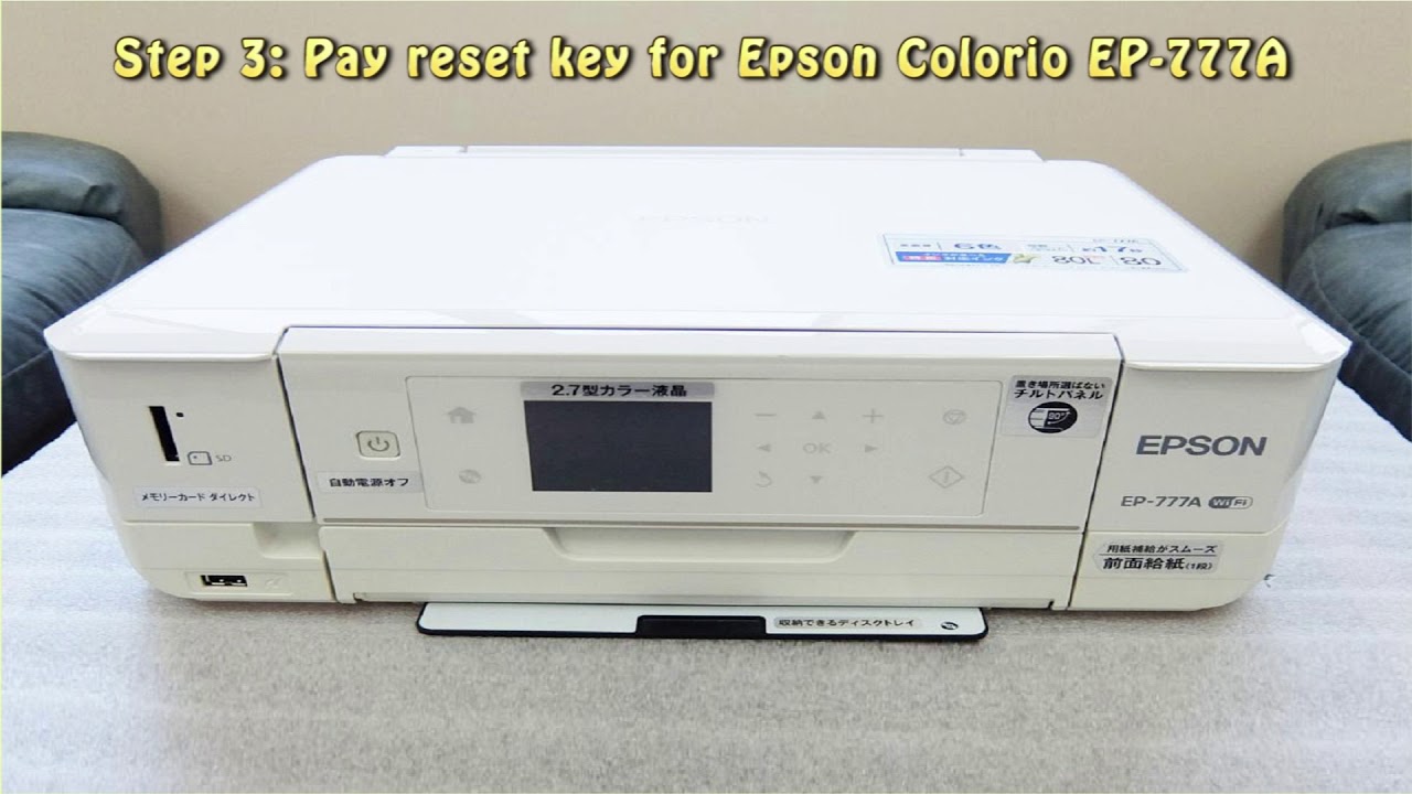 Reset Epson Colorio EP 777A Waste Ink Pad Counter - YouTube
