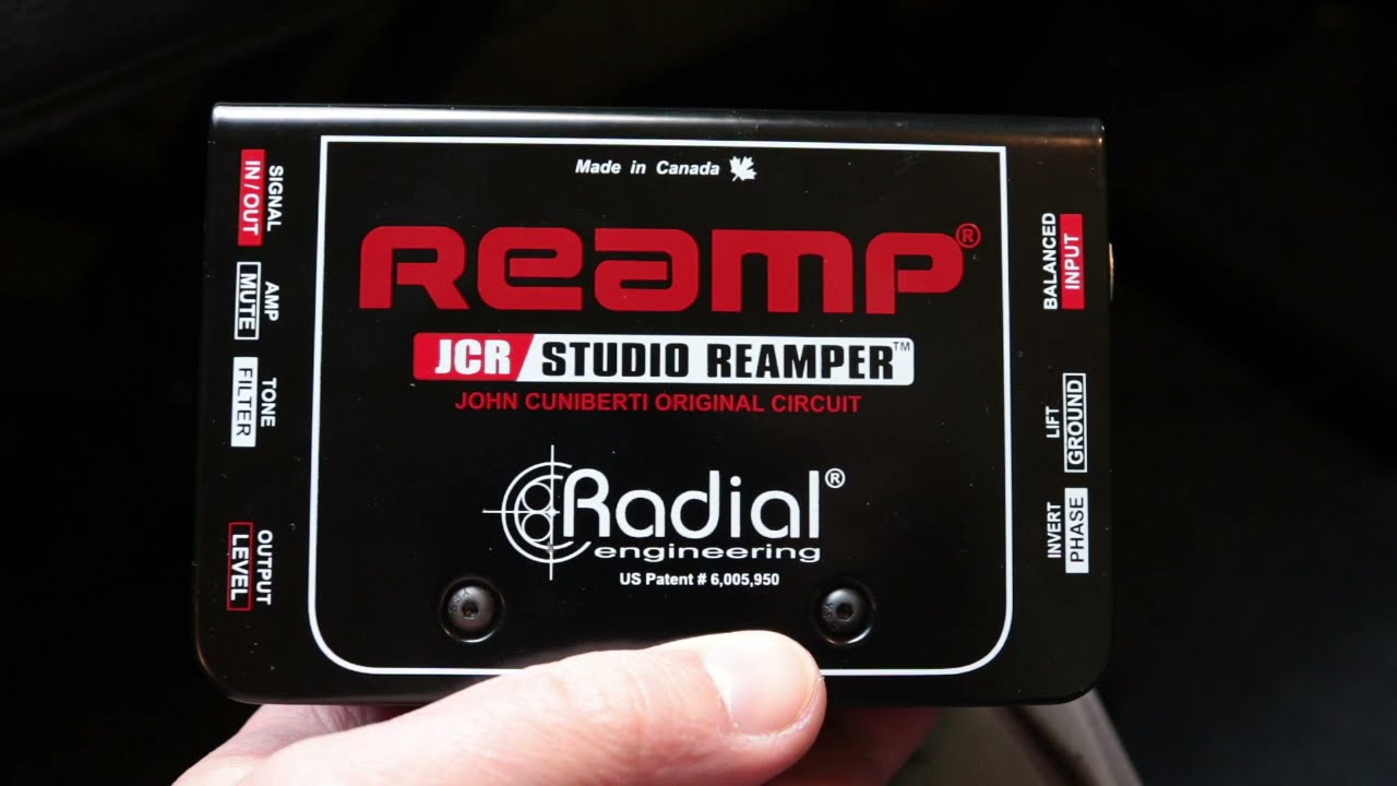 Radial JCR Studio Reamper Review & Demo - YouTube