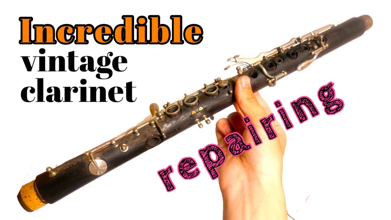 半世紀以上」昔のクラリネットを直してみた。 clarinet repair - YouTube