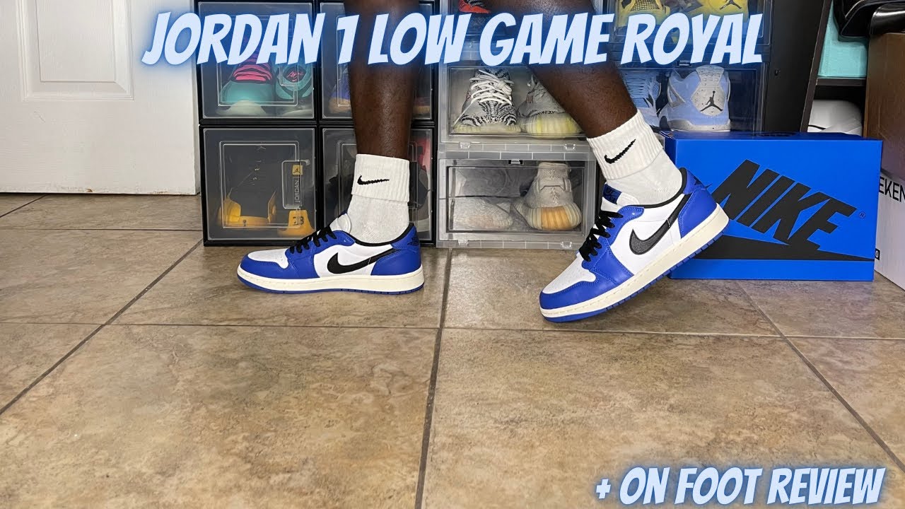 Air Jordan 1 Low Game Royal Review + On Foot Review - YouTube