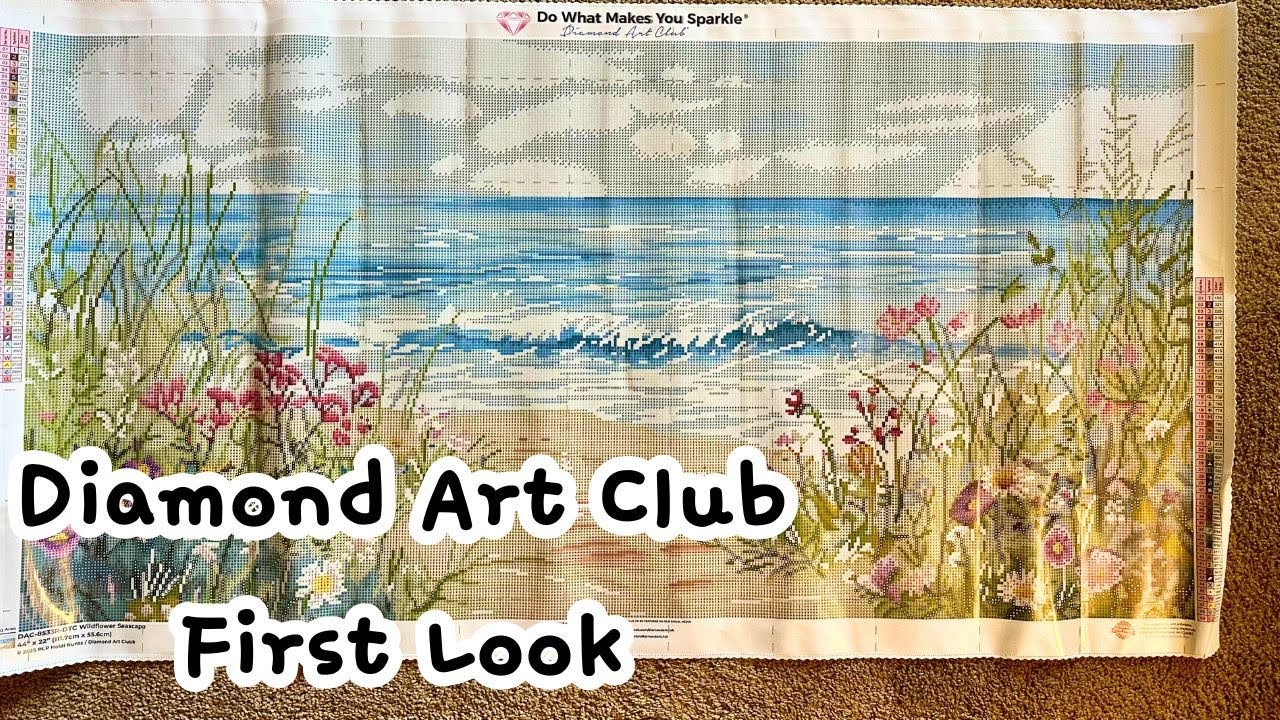wildflower seascape by heidi kuntz | diamond art club first look
