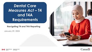 Dental Care Measures Act – T4 and T4A Updates - Canada.ca
