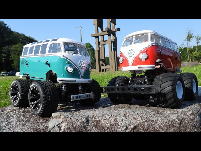 WR-02 ワーゲンバス ウイリー！ WR-02 VW TYPE2 WHEELIE - YouTube