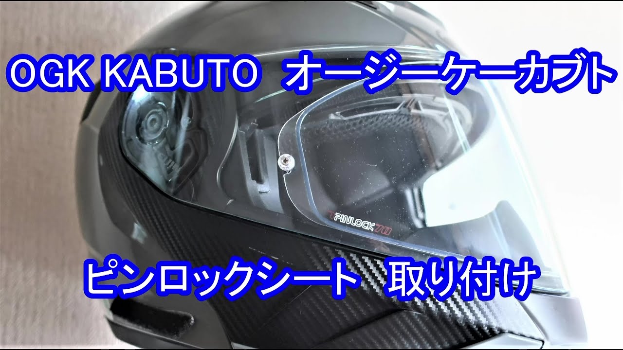 OGKカブト RYUKI(リュウキ)にピンロックシールドを装着したらすごく