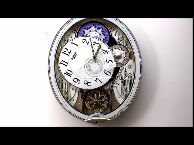 リズム時計 電波からくり時計 スモールワールドノエルN 4MN539RH03