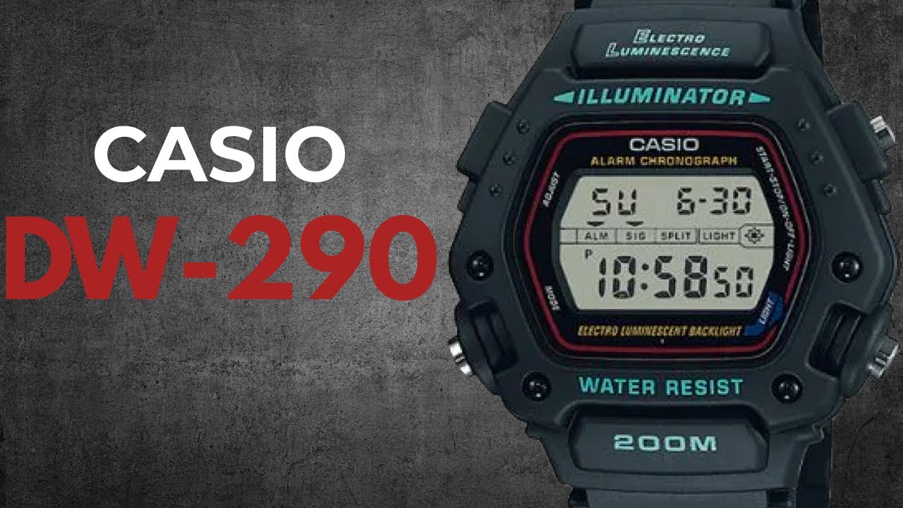 Casio DW-290 Review | The Almost G-Shock Beater - YouTube