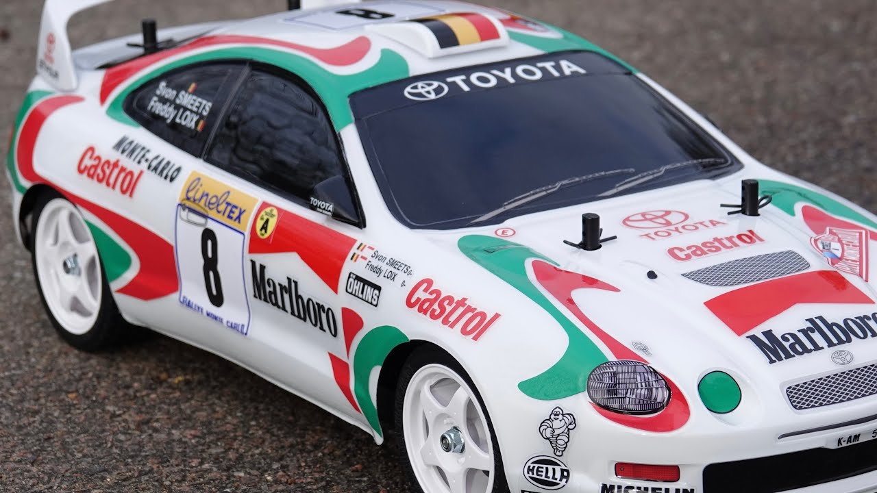 Tamiya 1/10 TT-02 Toyota celica GT4 st205 with aftermarket decals