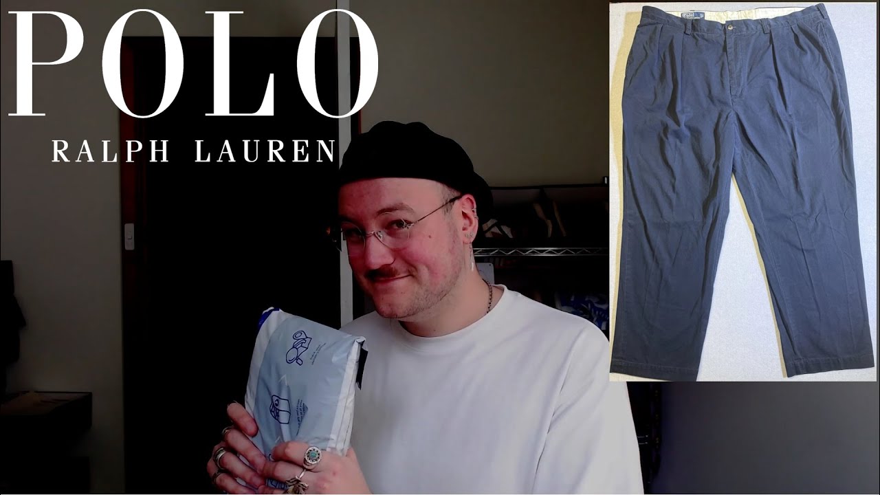 Unboxing | A Pair Of 42 x 32 Navy Polo Ralph Lauren Andrew Pants