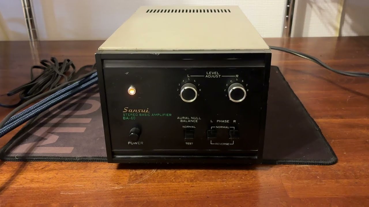 オーディオ試聴動画 SANSUI BA-60 パワーアンプ サンスイ - YouTube