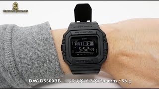 UNBOXING G-SHOCK 5500 MATTE BLACK RETRO DWD5500BB-1 - YouTube