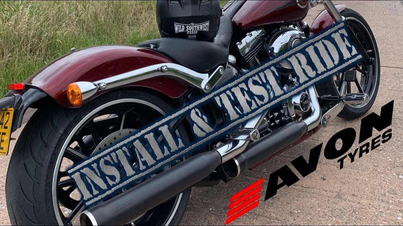 Harley Davidson FXSB Breakout - Avon Cobra Chrome fitment and test
