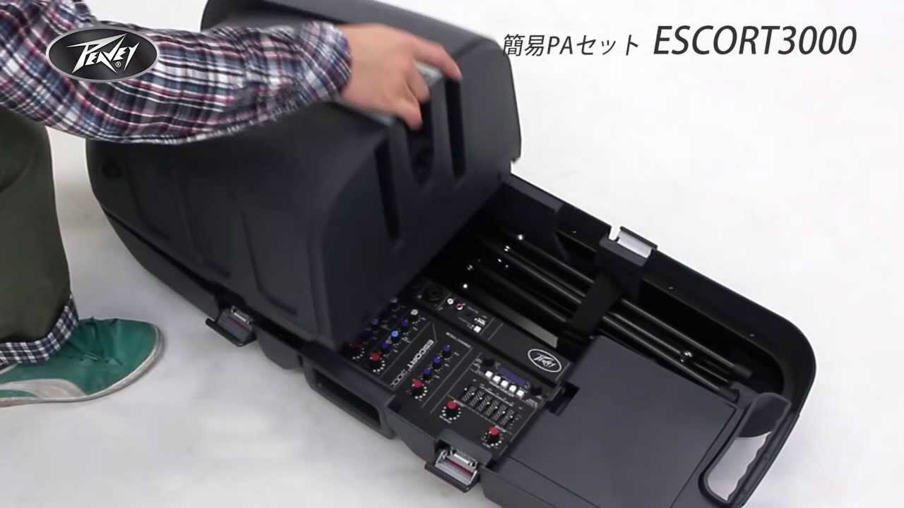 PEAVEY / 簡易PAシステム ESCORT3000 - YouTube