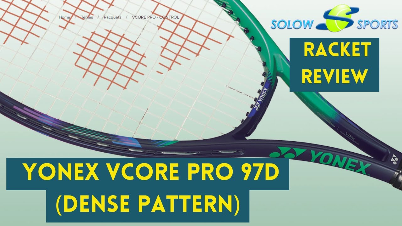 Yonex Vcore Pro 97D (Dense Pattern) Tennis Racket Review - YouTube