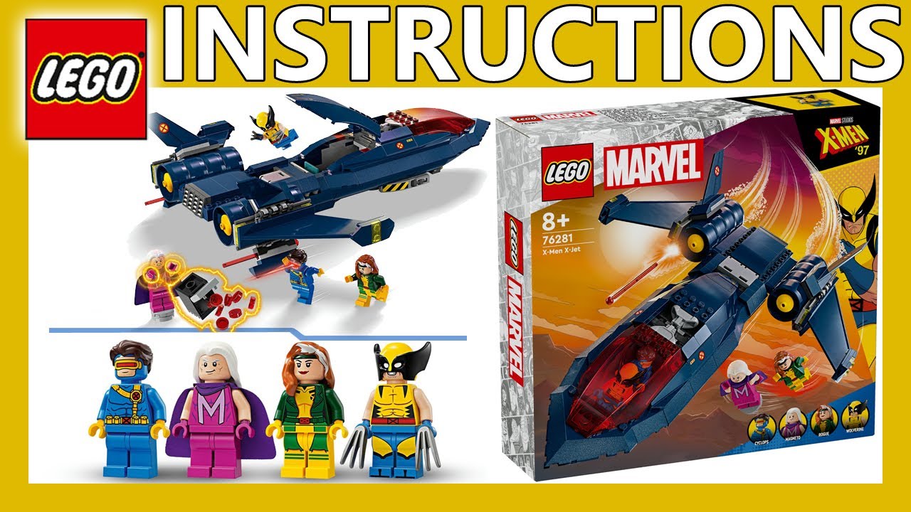 LEGO Instructions | X Men X Jet | 76281 | LEGO Marvel 2024 - YouTube