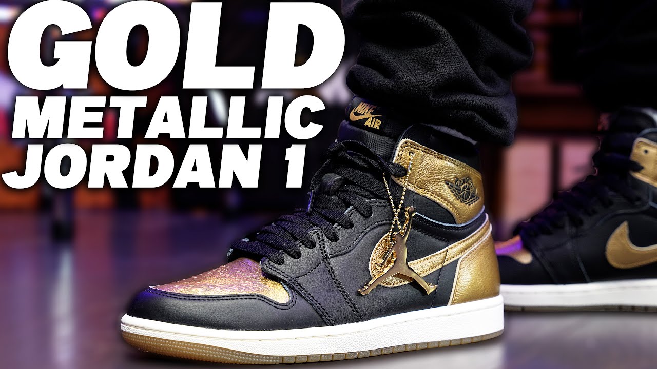 Air Jordan 1 Retro High OG Metallic Gold Review - YouTube