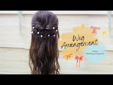 ウィッグでヘアアレンジ（編み込み風ハーフアップ編）#ウィッグ