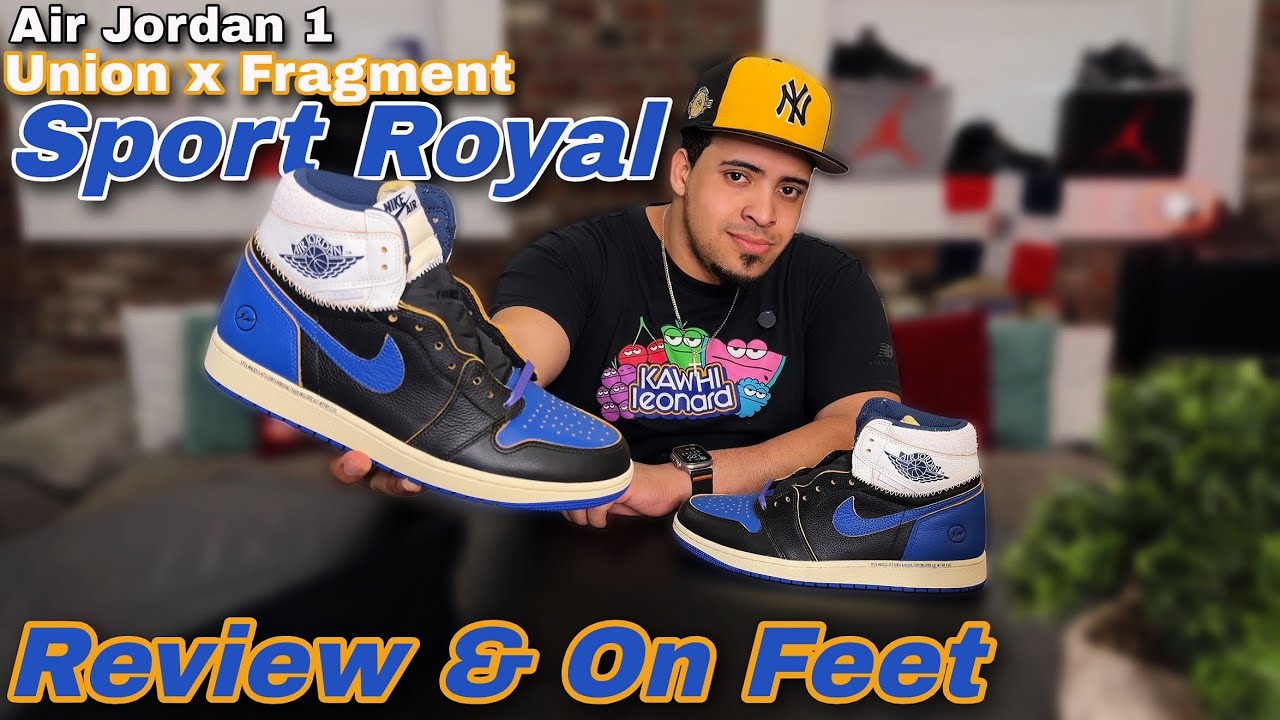 Jordan 1 Union x Fragment Sport Royal - Review & On Feet 👣 - YouTube