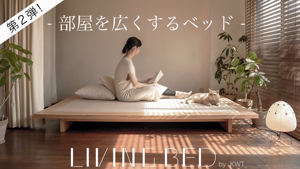 部屋を広くする家具｜ LIVING BED （旭川家具）2nd(By 建築家二人