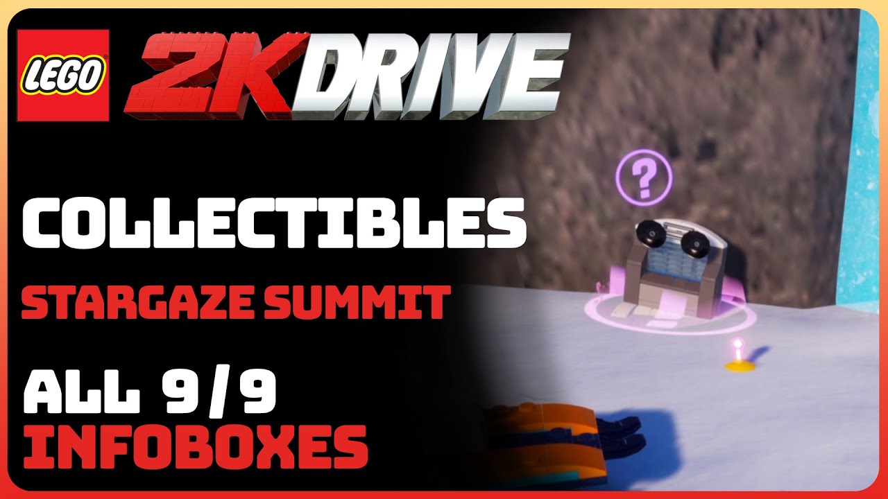 LEGO 2K Drive - All 9 Infoboxes (Stargaze Summit || Collectibles