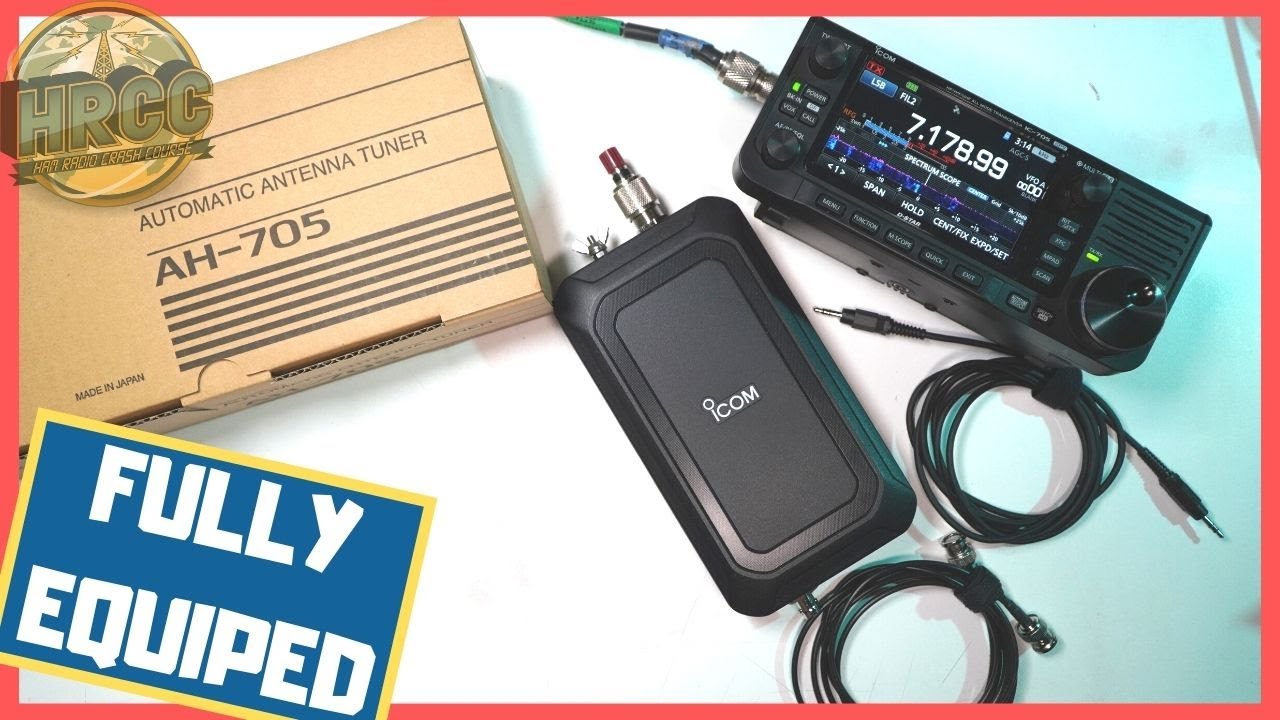 ICOM AH-705 Antenna Tuner Quick Look AND Setup! - YouTube