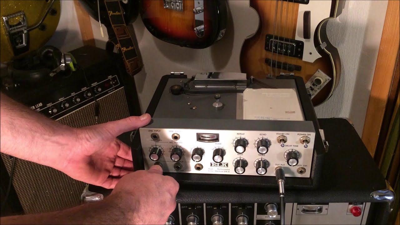 Elk Em-4, Professional Echo machine and Elk PA thru a Guyatone
