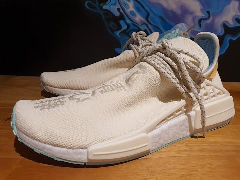 EP. 99 Adidas NMD HU Pharrell N.E.R.D Chalk White Review - YouTube